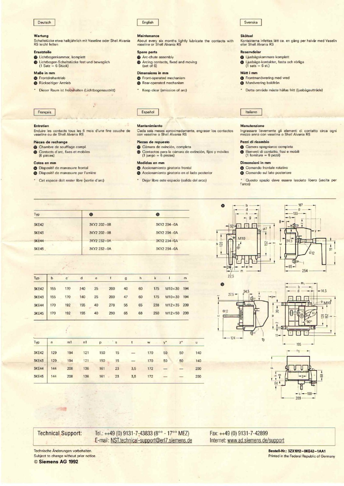 Siemens 3KE4430-0BA User Manual