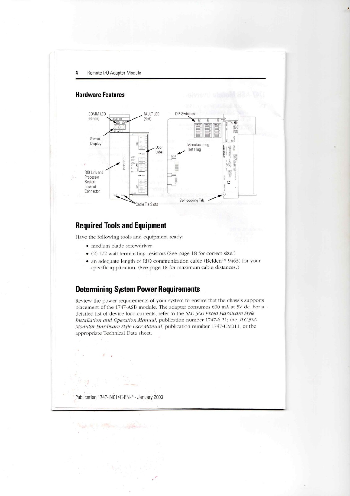 Allen-Bradley 1747-ASB Controller Module