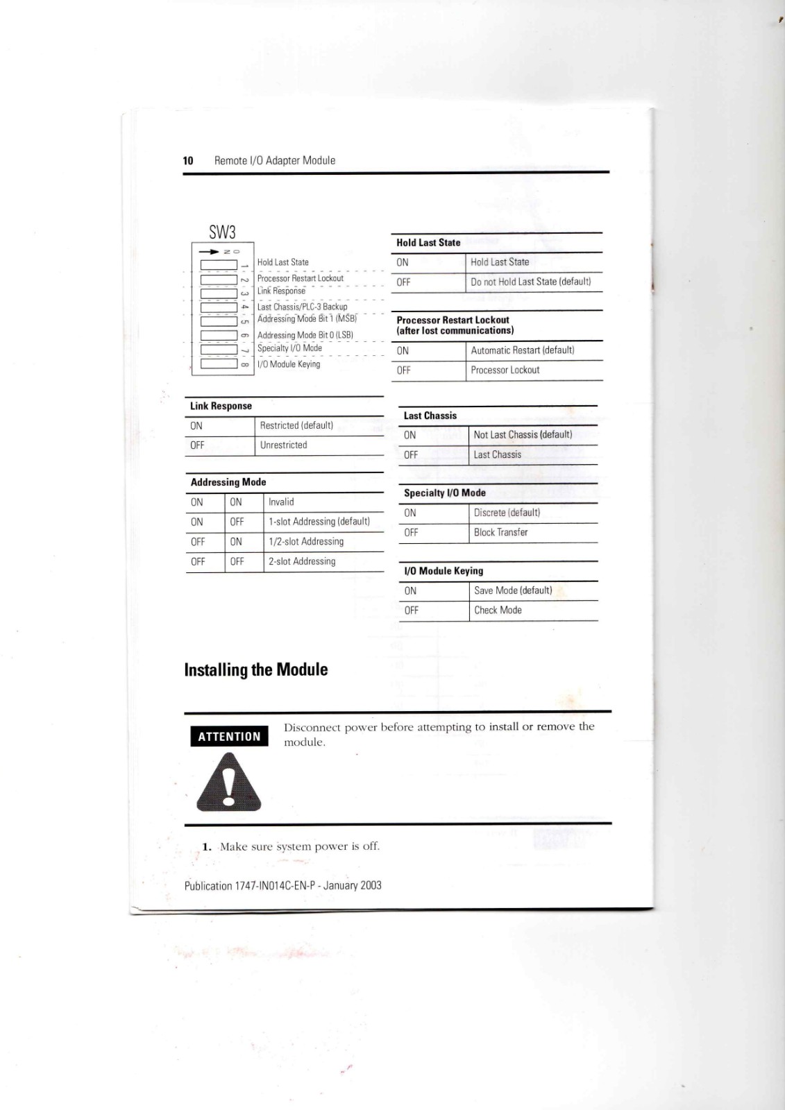 Allen-Bradley 1747-ASB Controller Module