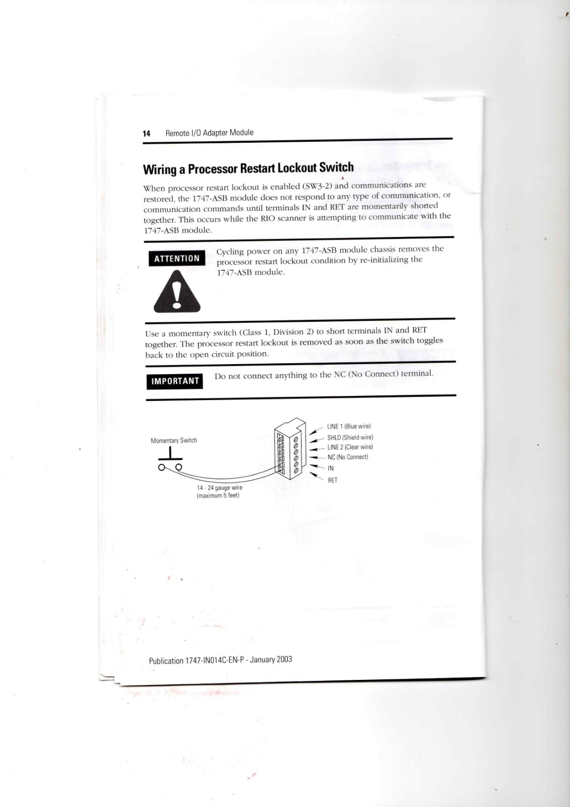 Allen-Bradley 1747-ASB Controller Module