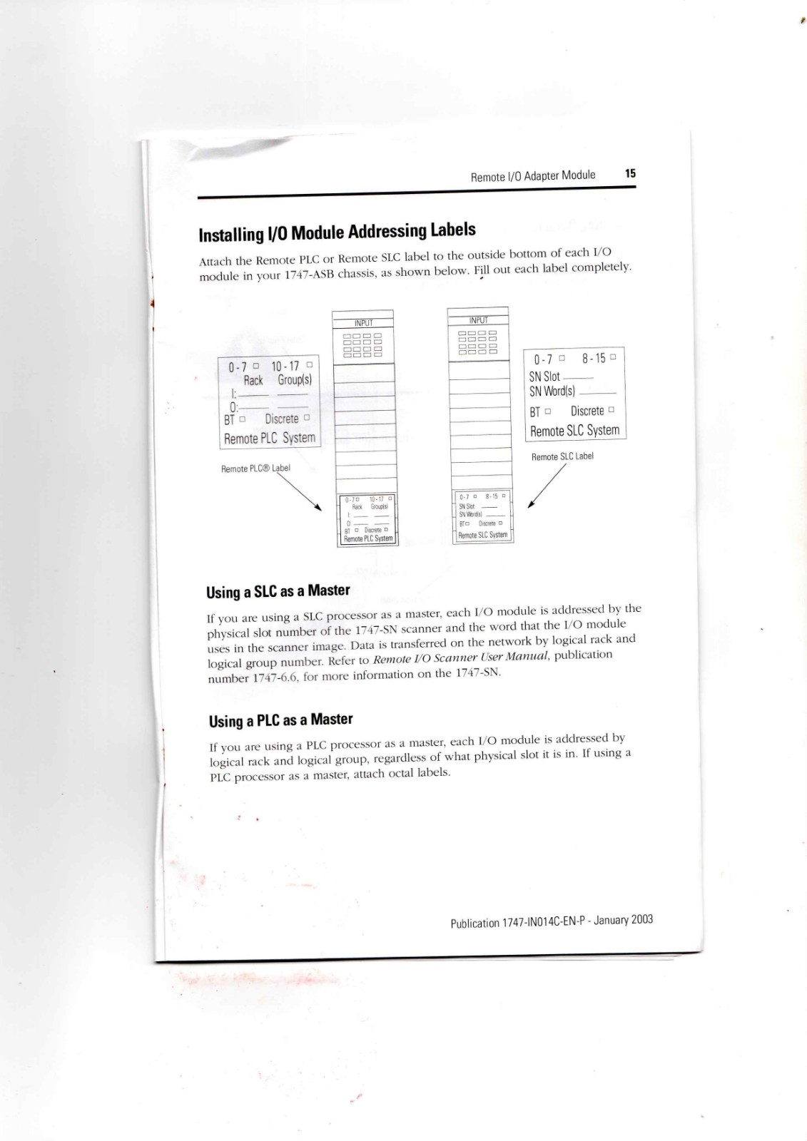 Allen-Bradley 1747-ASB Controller Module