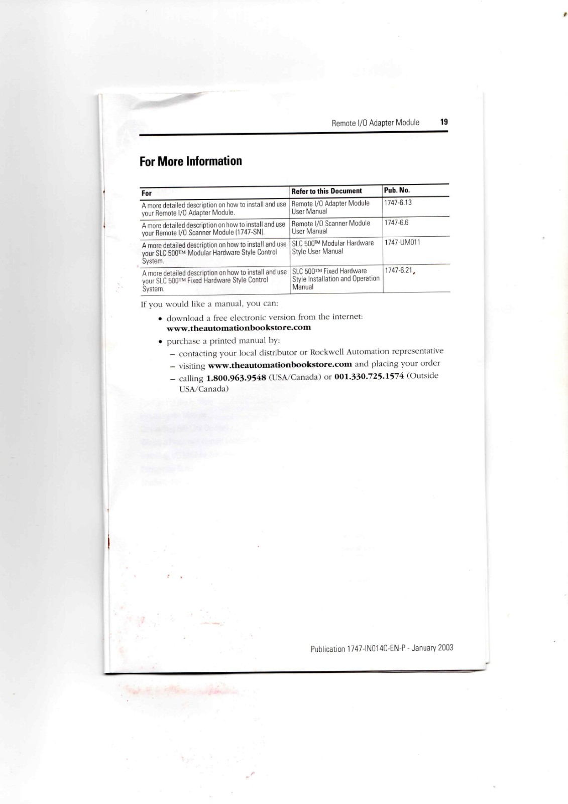 Allen-Bradley 1747-ASB Controller Module