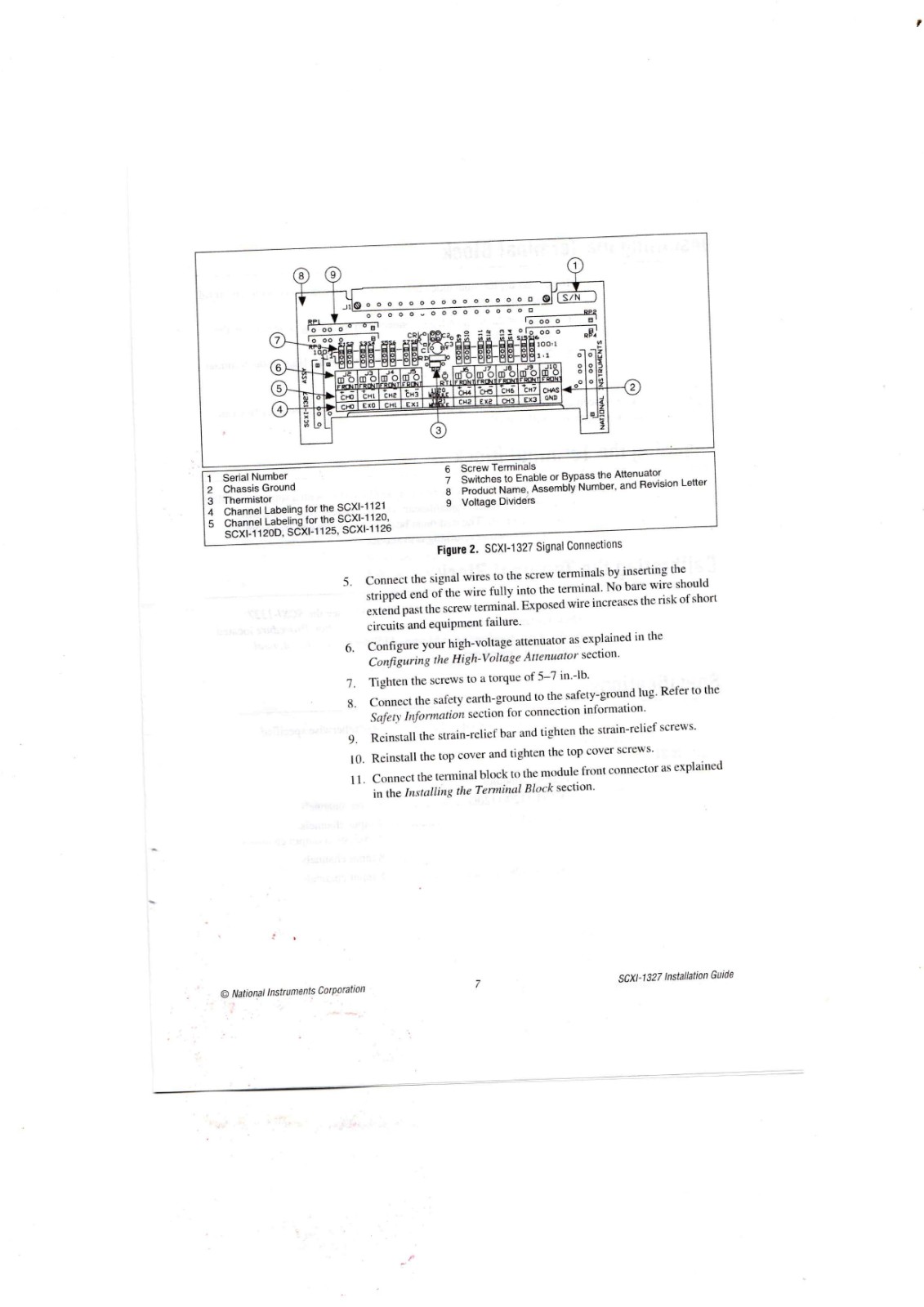 NI SCXI-1327 controller module