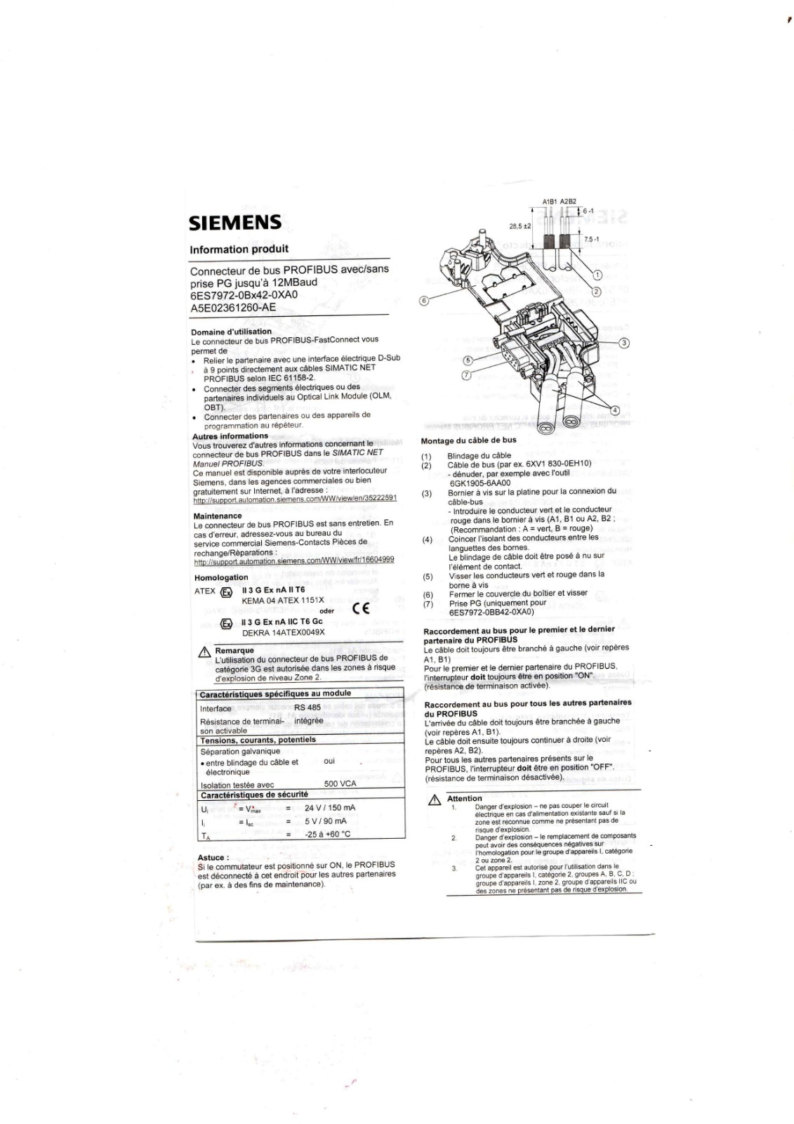 Siemens 6ES7972-0BA12-0XA0 controller module