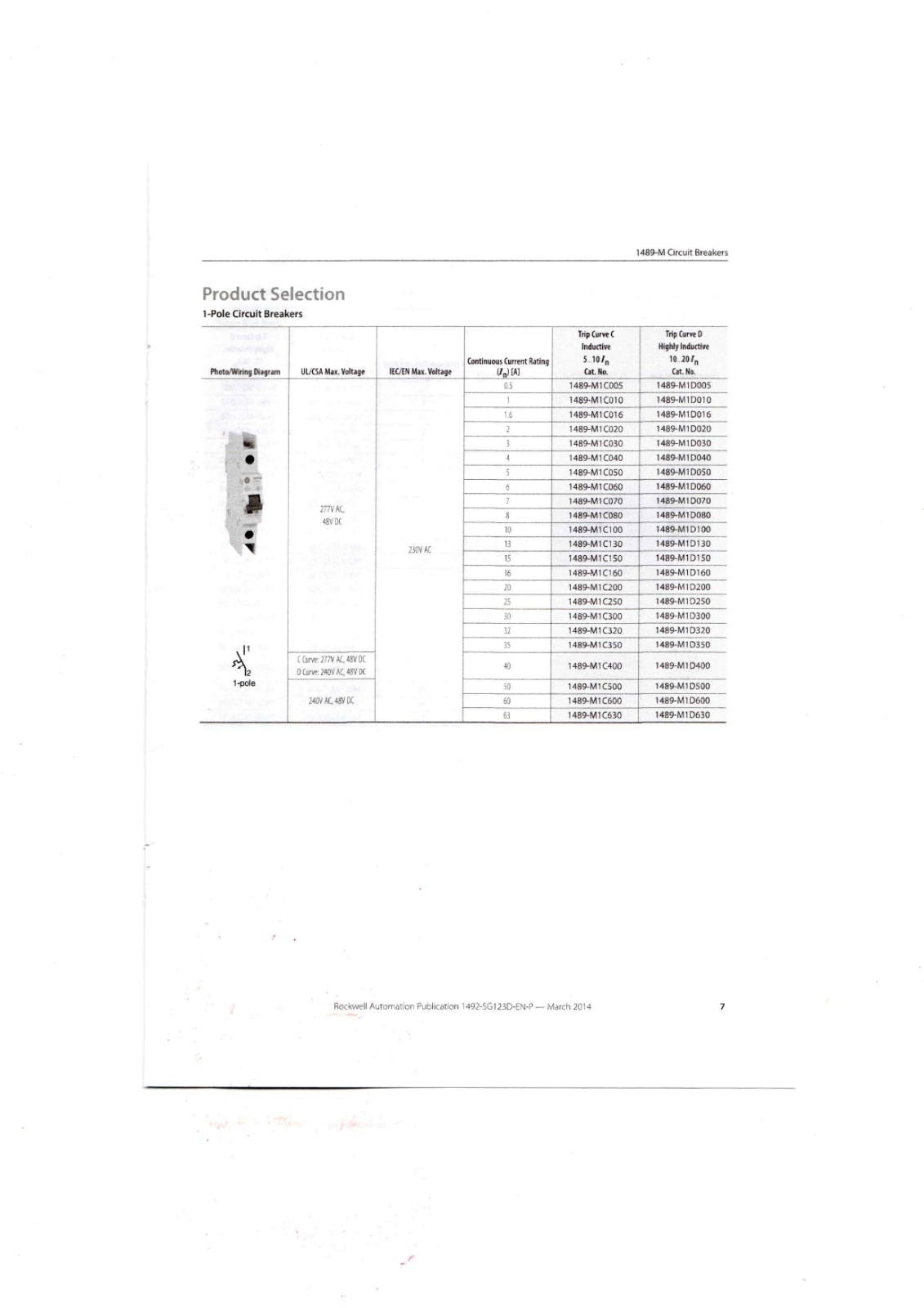 1489-M ALLEN-Bradley Industrial Control Module
