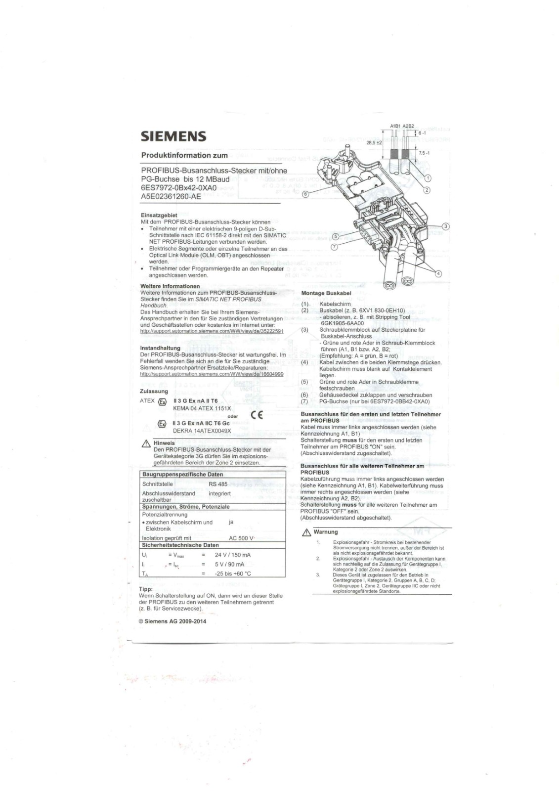 Siemens 6ES7972-0BX42-0XA0_