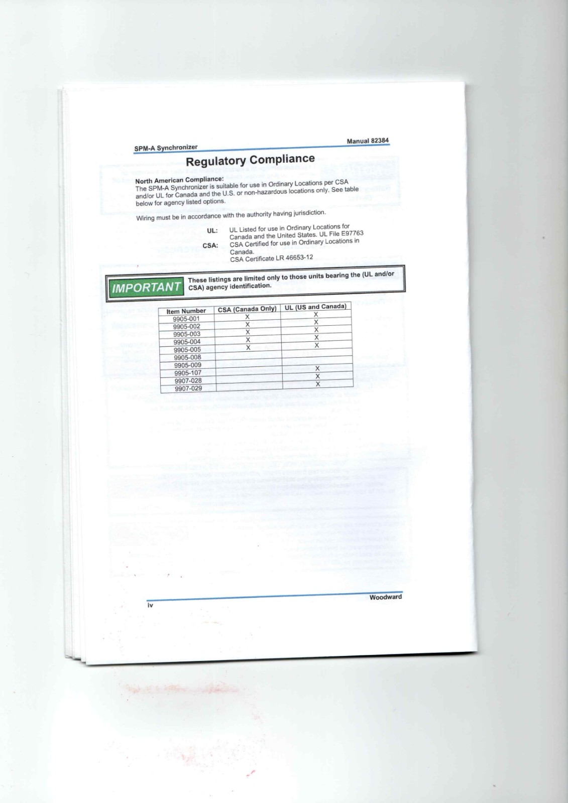 Woodward SPM-A 82384