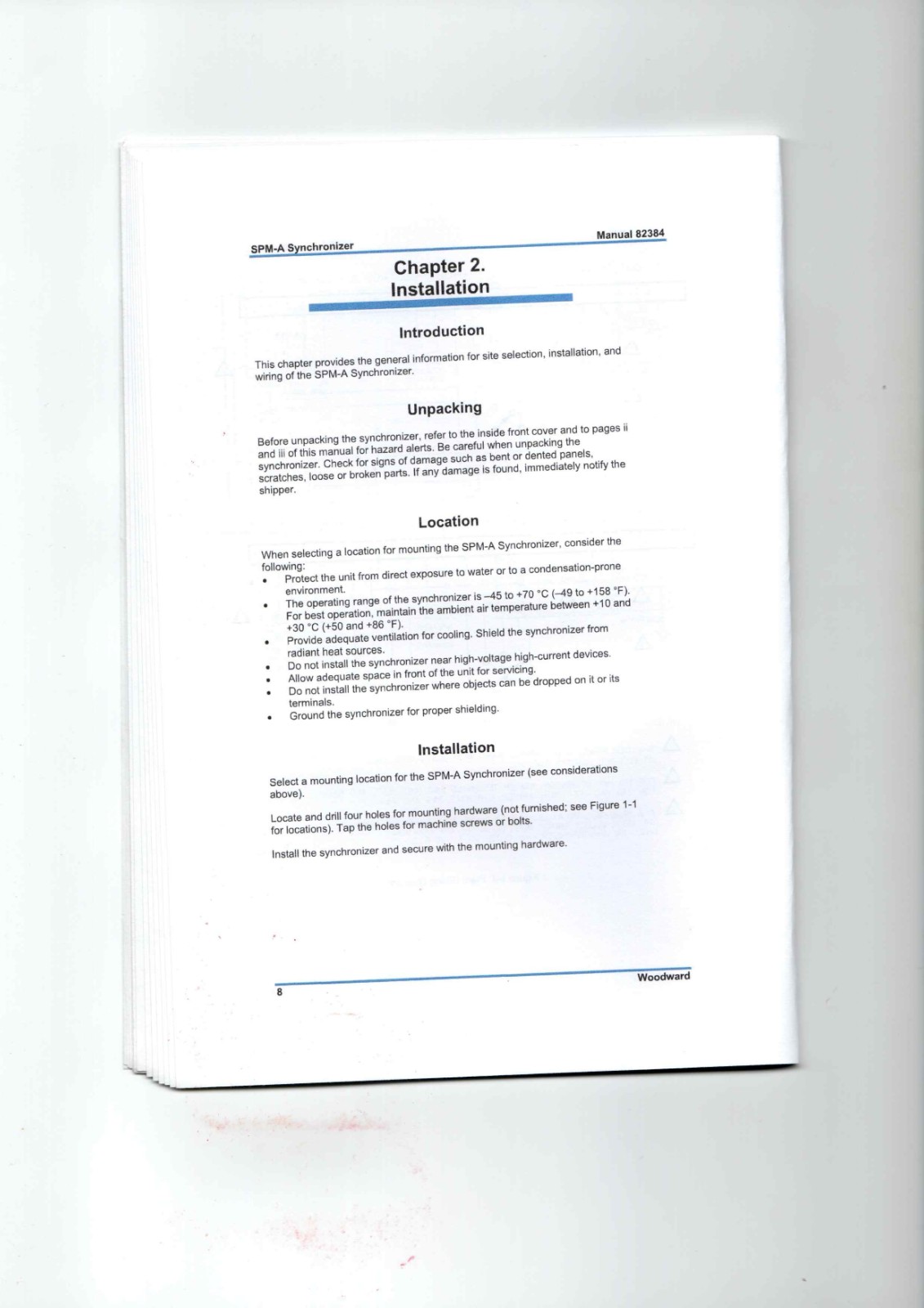 Woodward SPM-A 82384