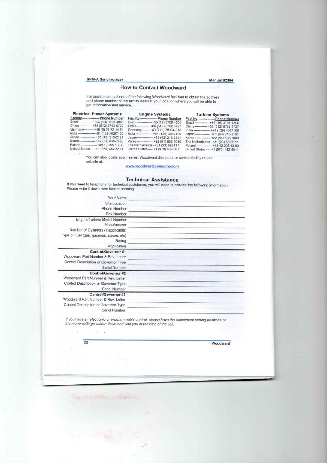Woodward SPM-A 82384