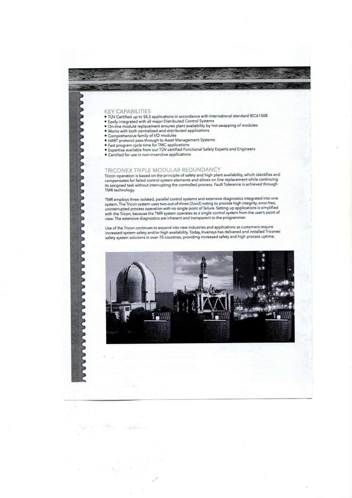 Tricon Safety Instrumented System(SlL3)