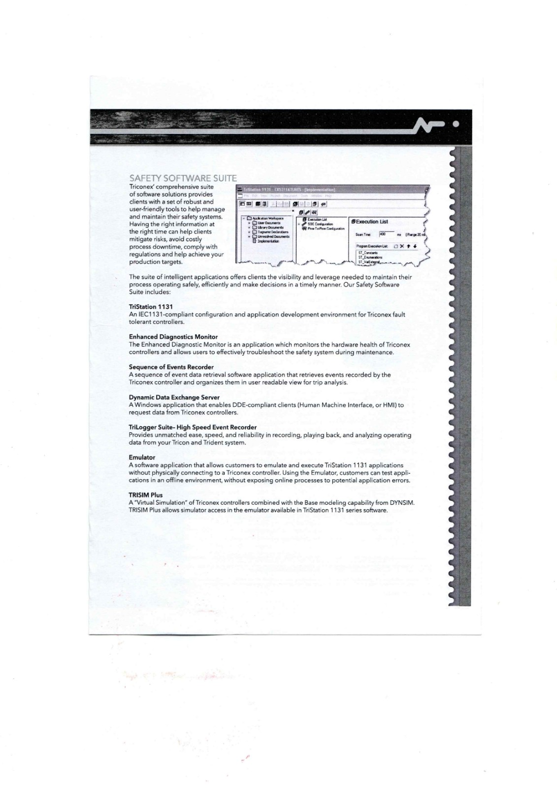 Tricon Safety Instrumented System(SlL3)
