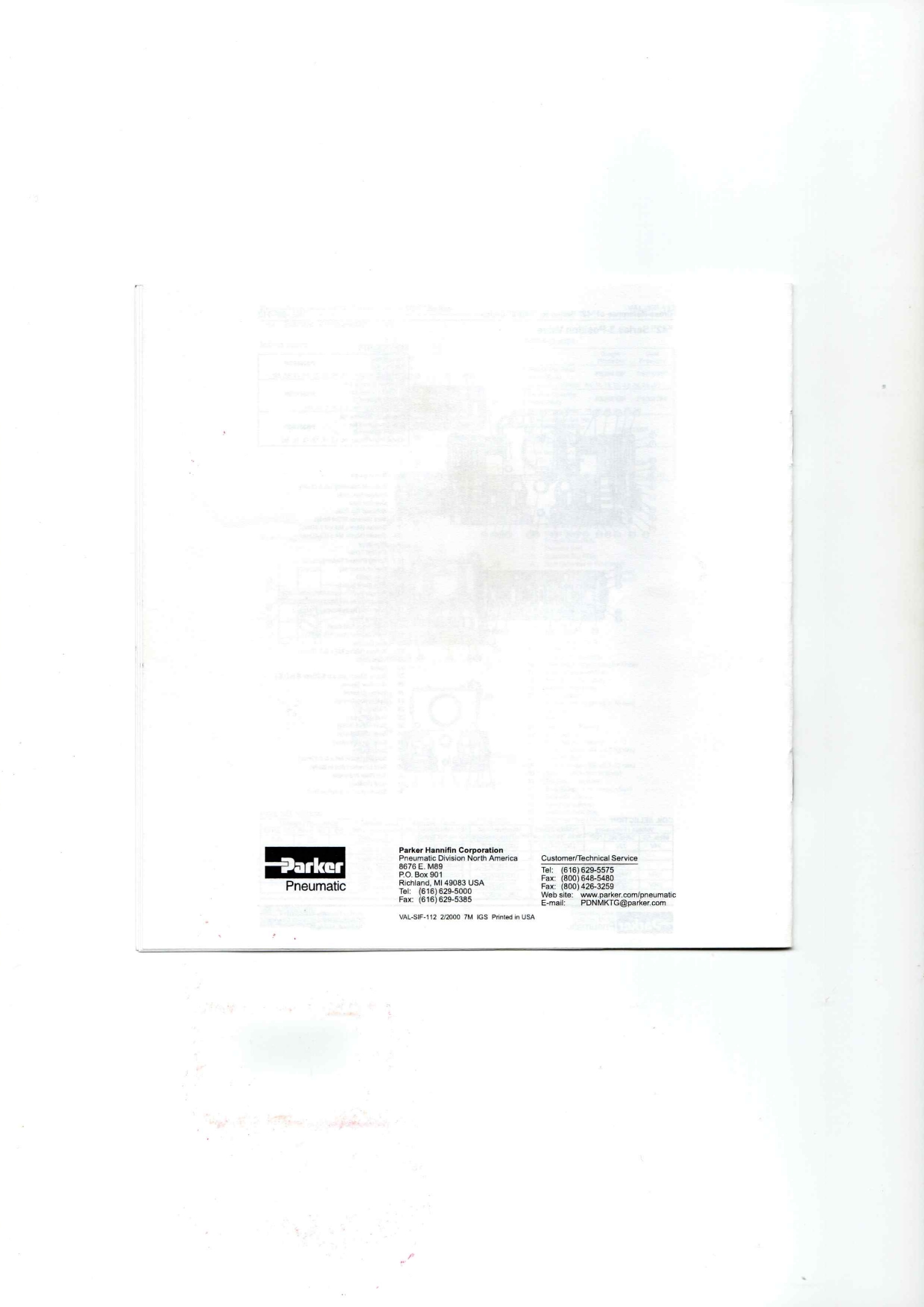 Parker VAL-SIF-112