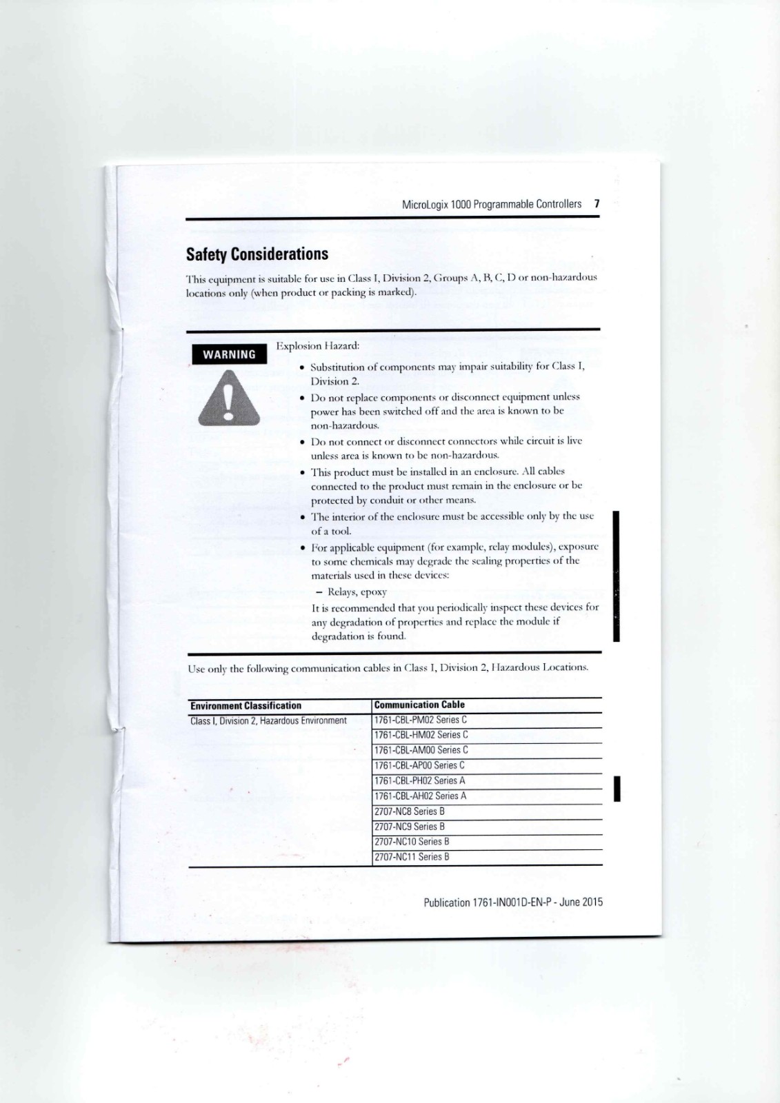 A-B 1761-L10BWA,-L10BWB,-L10BXB,-L16AWA,-L16BWA,-L16BWB,-L16BBB,-L16NWA,-L16NWB,-