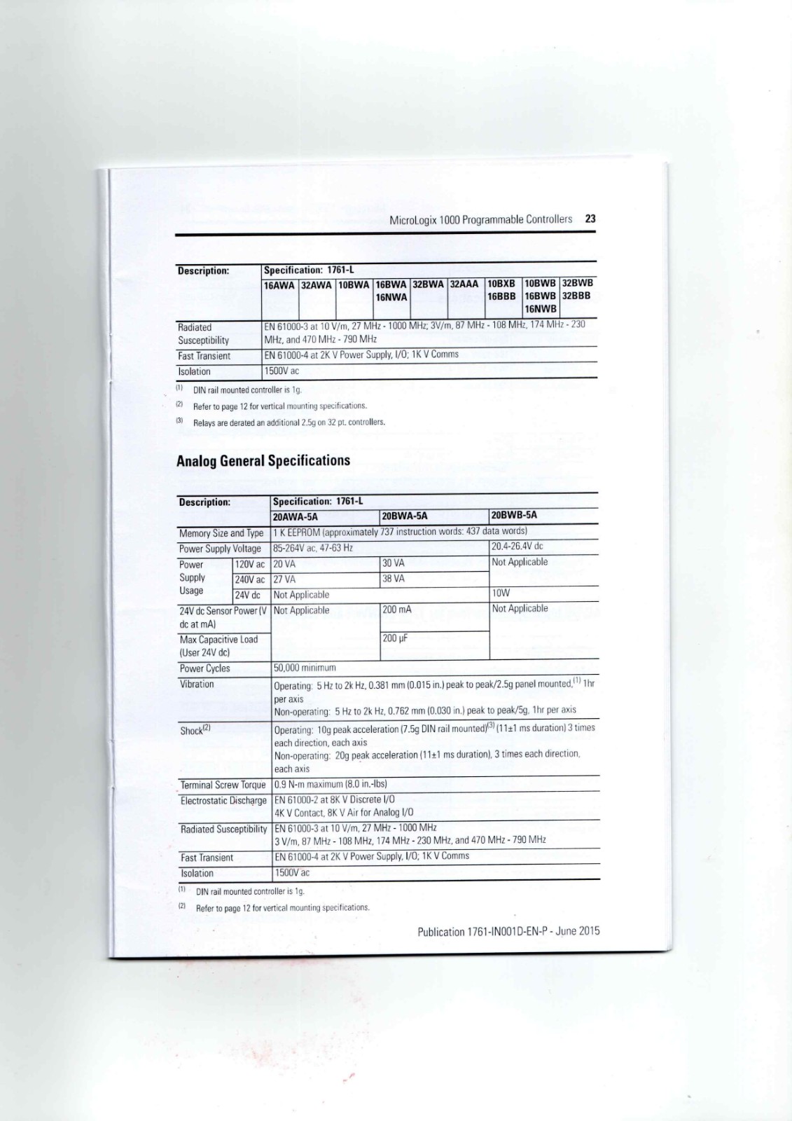 A-B 1761-L10BWA,-L10BWB,-L10BXB,-L16AWA,-L16BWA,-L16BWB,-L16BBB,-L16NWA,-L16NWB,-