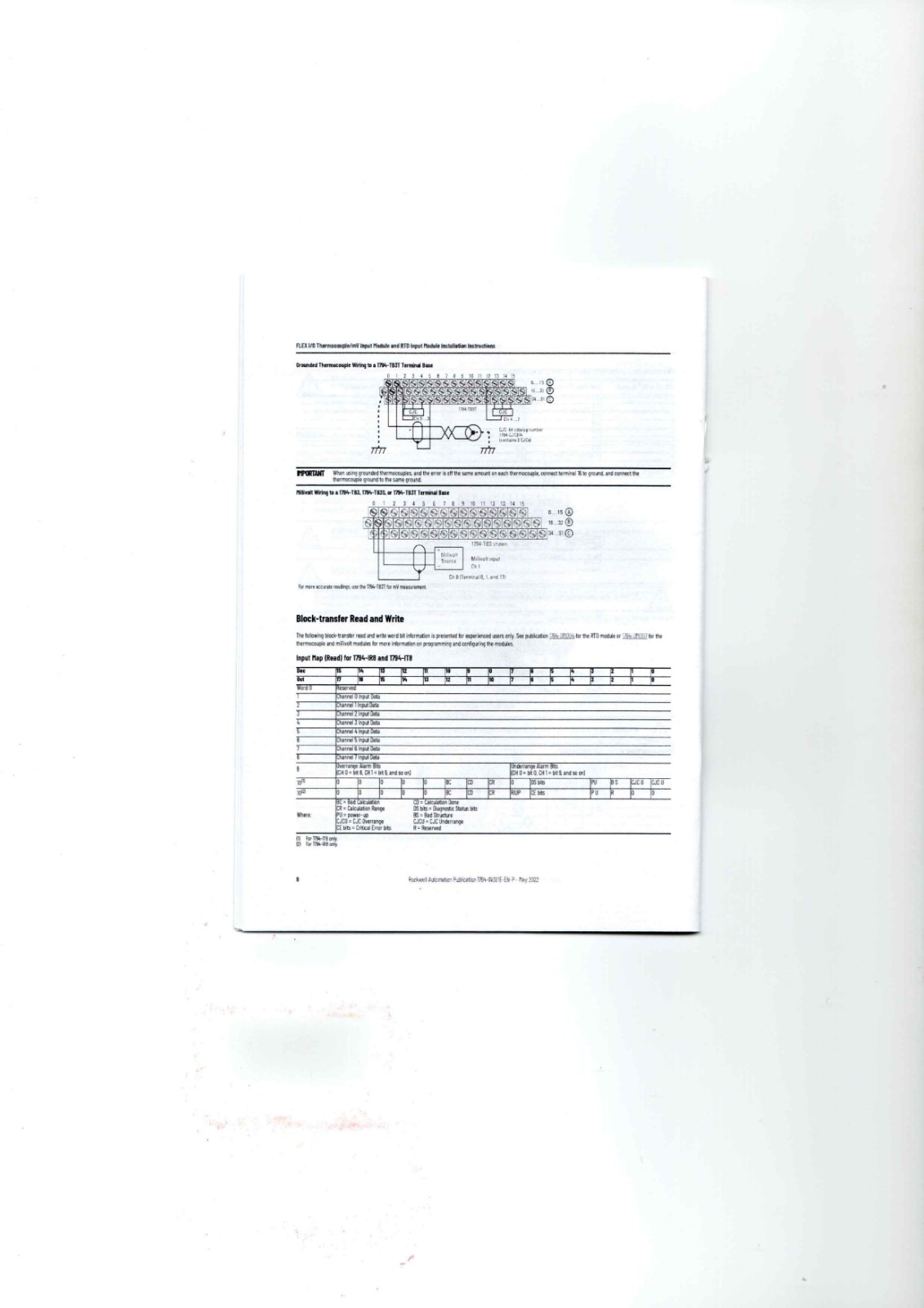 A-B 1794-IT8,1794-IR8